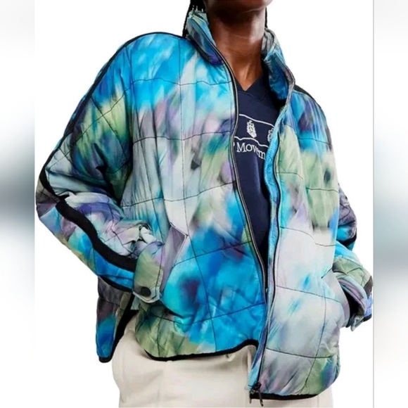 NWT FP MOVEMENT BY FREE PEOPLE PIPPA PRIMALOFT PRINTED PACKABLE PUFFER JACKET - Picture 15 of 16